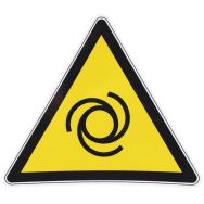 Panneau danger - Démarrage automatique - Adhésif - 100 mm