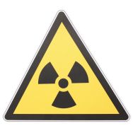 Panneau danger - Matières radioactives - PVC - 200 mm
