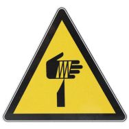 Panneau danger - Objet tranchant - Aluminium - 120 mm