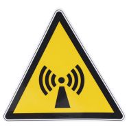 Panneau danger - Radiations non ionisantes - Adhésif - 100mm