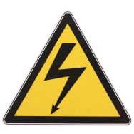 Panneau danger - Tension électrique - Adhésif - 100 mm
