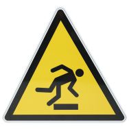 Panneau danger - obstacle au sol - Aluminium  - Manutan Expert