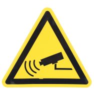Panneau de danger - ''Surveillance caméra'' - Adhésif