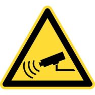Panneau de danger Msg:Surveillanc Mat.:Polypropyl