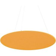 Panneau de plafond rond en feutre PET acoustique jaune - Smit Visual