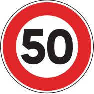 Panneau de signalisation - B14 - Vitesse limitée à préciser