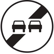 Panneau de signalisation - B34 - Fin d'interdiction de dépasser