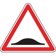 Panneau de signalisation de danger - A2b - Ralentisseur de type dos d'âne