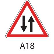 Panneau de signalisation de danger, Côté: 500 mm, Classe: 1, Gamme: 50