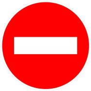 Panneau de signalisation temporaire B1 Sens interdit - Kelias