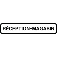 Panneau directionnel grande hauteur double message - Réception-magasin - Longueur 1300 mm