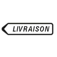 Panneau directionnel livraison 1000x250 mm - Aximum