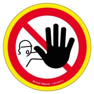 Panneau haute visibilité - Interdit de franchir le signal