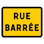 Panneau indication chantier important type KC1