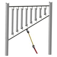 Panneau musical inclusif xylophone marteau