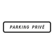Panneau parking privé 1000x250 mm - Aximum