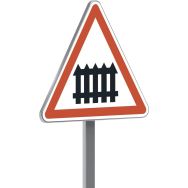 Panneau permanent A7 passage niveau barrières manuelles - Taliaplast