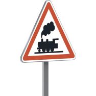 Panneau permanent A8 passage niveau sans barrière ni demi - Taliaplast