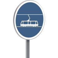 Panneau permanent B27b voie réservée aux tramways - Taliaplast