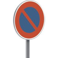 Panneau permanent B6a1 interdiction de stationner - Taliaplast