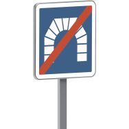 Panneau permanent C112 fin de tunnel - Taliaplast
