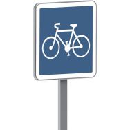 Panneau permanent C113 Piste ou bande cyclable - Taliaplast