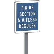 Panneau permanent C51b fin de section à vitesse régulée - Taliaplast