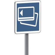 Panneau permanent C64b paiement par carte bancaire - Taliaplast