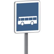 Panneau permanent C6 arrêt d'autobus - Taliaplast