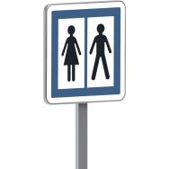 Panneau permanent CE12 toilettes ouvertes au public - Taliaplast