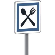Panneau permanent CE16 restaurant ouvert 7 jours sur 7 - Taliaplast