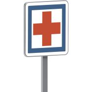 Panneau permanent CE1 poste de secours - Taliaplast