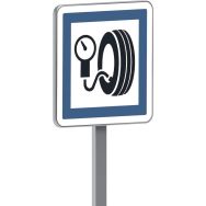 Panneau permanent CE26 station de gonflage usage gratuit - Taliaplast