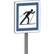 Panneau permanent CE6b point depart d un circuit ski fond - Taliaplast
