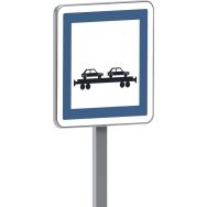 Panneau permanent CE8 gare auto train - Taliaplast