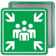 Panneau point de rassemblement - 60x60 - Relexim
