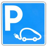 Panneau recharge voiture électrique bleu Aluminium - Manutan Expert