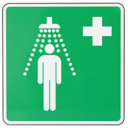 Panneau secours - Douche de sécurité - PVC - Manutan Expert