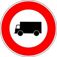Panneau signalisation Accès interdit transport Marchandises - Kelias