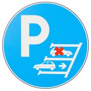 Panneau stationnement marche arrière - PVC - Manutan Expert