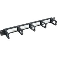 Panneau support cables 1U 19'' ouvert