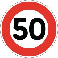 Panneaux B14 - Limitation de vitesse - Pour trépied
