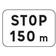 Panonceau pour panneaux de signalisation type AB3A - M5a