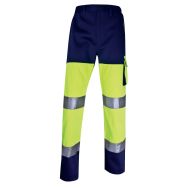 Pantalon de travail haute visibilité Jaune fluo/Marine Taille : M