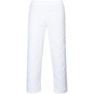 Pantalon de travail taille elastiquée blanc-M (Lot de 3)