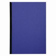 Paquet de 100 couvertures Grain cuir pour reliure A4-Bleu