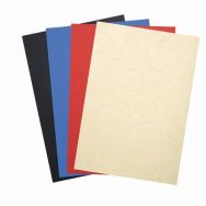 Paquet de 100 couvertures Grain cuir pour reliure assorties