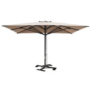 Parasol Capri Dark 5 x 6 m sans volant - Scolaro
