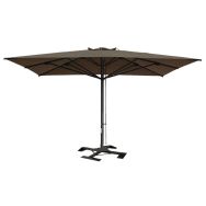 Parasol Capri Dark 6 x 6 m sans volant - Scolaro