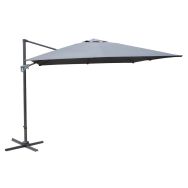 Parasol déporté NH20 3 x 3/4 m inclinable manivelle taupe